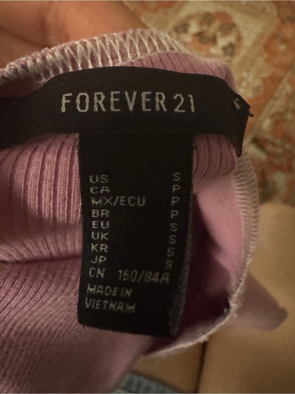 Forever 21 Lavender Ribbed Top - Picture 4 of 4
